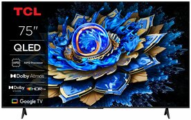 TCL 75T69C | 75" 4K UHD QLED TV | Dolby Vision &amp; HDR10+ | Google TV