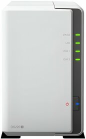 Synology DiskStation DS220J NAS 4TB | 2 Drive Bay | Inclusief 2 x 2TB HDD | Wit