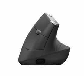 Logitech MX Vertical | Draadloze Ergonomische Muis | Rechtshandig | RF + Bluetooth + USB-C | 4000 DPI suggestie | Grafiet | RETURNED
