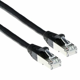 ACT netwerkkabel | Cat6A | S/FTP (S-STP) | 30 m | Zwart | FB6930