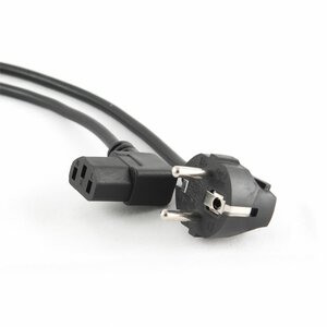 Gembird PC-186-VDE electriciteitssnoer Zwart 1,8 m