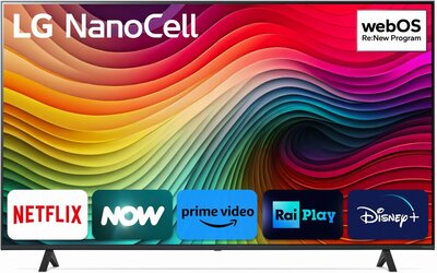 LG NanoCell 50NANO81T6A 50" | Ultra HD 4K NanoCell Smart TV | WebOS + Wifi | NanoCell voor Levendige Kleuren | HDR10 | 50Hz Geavanceerde NanoCell Kleurtechnologie | Renewed