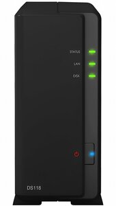 Synology DiskStation DS118 NAS 2TB | 1 Drive Bay | Inclusief 2TB HDD | Zwart