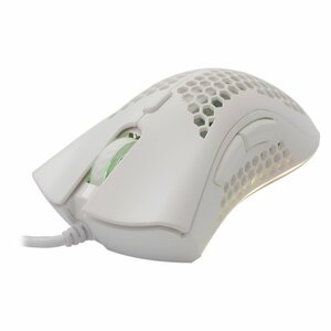 Baracuda Coral RGB | Bedrade Gaming Muis | USB-A | 12800 DPI | Wit