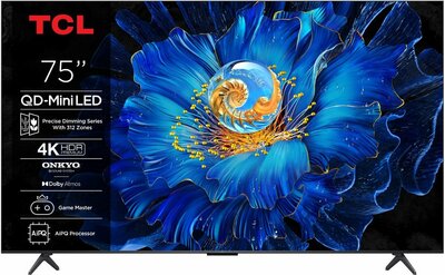 TCL 75C61KS | 75" 4K Ultra HD QD-MiniLED | Google TV | Dolby Vision | HDMI 2.1 | Smart TV