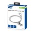 ACT AC9015 kabelslot Zilver 1,5 m_