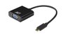 ACT AC7300 video kabel adapter 0,15 m USB Type-C VGA (D-Sub) Zwart_