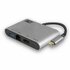 ACT AC7040 USB-C naar HDMI Multi port adapter met ethernet_