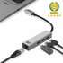 ACT AC7055 3-Poorts USB-C 3.2 (USB 3.0) Hub met Gigabit ethernet poort_