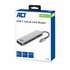 ACT AC7050 3-Poorts USB-C 3.2 Gen1 (USB 3.0) Hub met kaartlezer en PD Pass-Through poort_