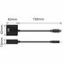 ACT AC7300 video kabel adapter 0,15 m USB Type-C VGA (D-Sub) Zwart_