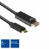 ACT AC7325 video kabel adapter 2 m USB Type-C DisplayPort Zwart_