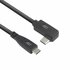 ACT AC7408 | USB 3.2 Gen 2 Kabel | USB-C (recht) naar USB-C (haaks links/rechts) | 60W | 10Gbps | 3m | Zwart_