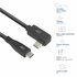 ACT AC7408 | USB 3.2 Gen 2 Kabel | USB-C (recht) naar USB-C (haaks links/rechts) | 60W | 10Gbps | 3m | Zwart_