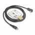 ACT AC7471 | USB 3.2 Gen 2 Kabel | USB-C (recht) naar USB-C (haaks boven/beneden) | 60W | 10Gbps | 1m | Zwart_