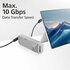 ACT AC7478 | USB 3.2 Gen 2 Kabel | USB-C (haaks boven/beneden) naar USB-C (haaks boven/beneden) | 60W | 10Gbps | 2m | Zwart_