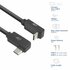 ACT AC7481 | USB 3.2 Gen 2 Kabel | USB-C (haaks links/rechts) naar USB-C (haaks boven/beneden) | 60W | 10Gbps | 1m | Zwart_