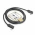 ACT AC7482 | USB 3.2 Gen 2 Kabel | USB-C (haaks links/rechts) naar USB-C (haaks boven/beneden) | 60W | 10Gbps | 2m | Zwart_