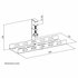 ACT Kabelgoot voor onder bureau | Klemsysteem | 40 cm | Zonder boren | Staal | Zwart_
