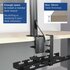 ACT Kabelgoot voor onder bureau | Klemsysteem | 40 cm | Zonder boren | Staal | Zwart_