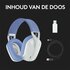 Logitech G G435 | Draadlooze Over-ear Gaming Headset | Bluetooth & USB-A Receiver | Wit/Lilac_